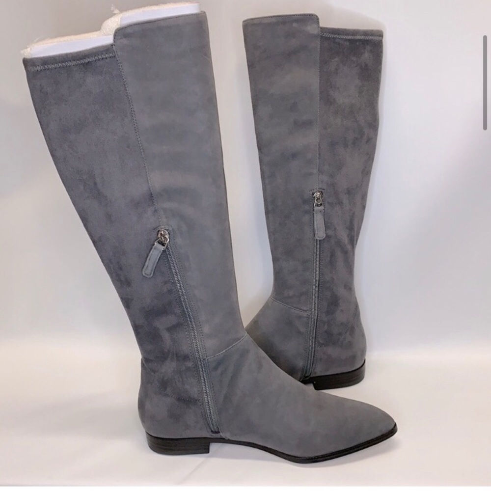 Nine West Owenford Gray Suede Boots